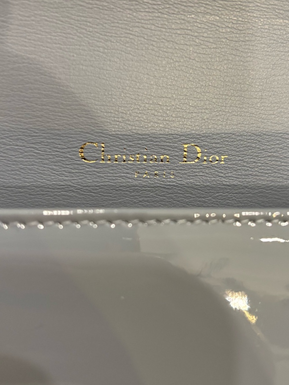 Authentic Lady Dior Calfskin Pouch in Cloud Blue (EXCELLENT, LIKE NEW CONDITION) - Picture 9 of 15